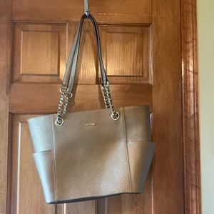 Calvin Klein gold bag with chain straps